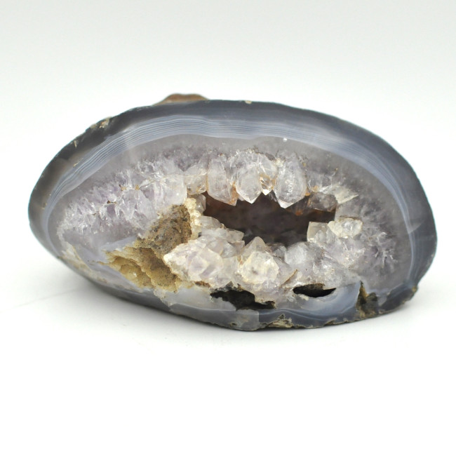 Chalcedony / Amethyst geode polished 1PC (1) Chalcedony / Amethyst geode polished 1PC (1)