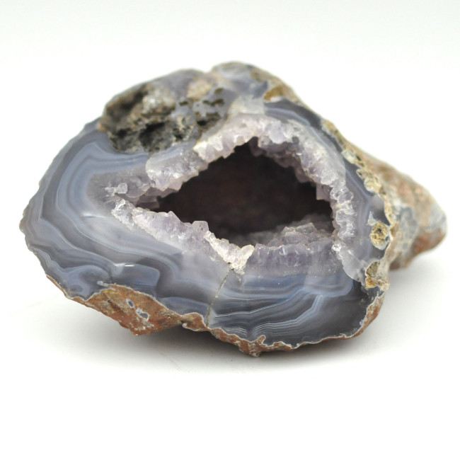 Chalcedony / Amethyst geode polished 1PC (2) Chalcedony / Amethyst geode polished 1PC (2)