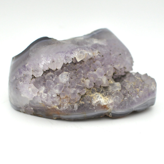 Chalcedony / Amethyst geode polished 1PC (4) Chalcedony / Amethyst geode polished 1PC (4)