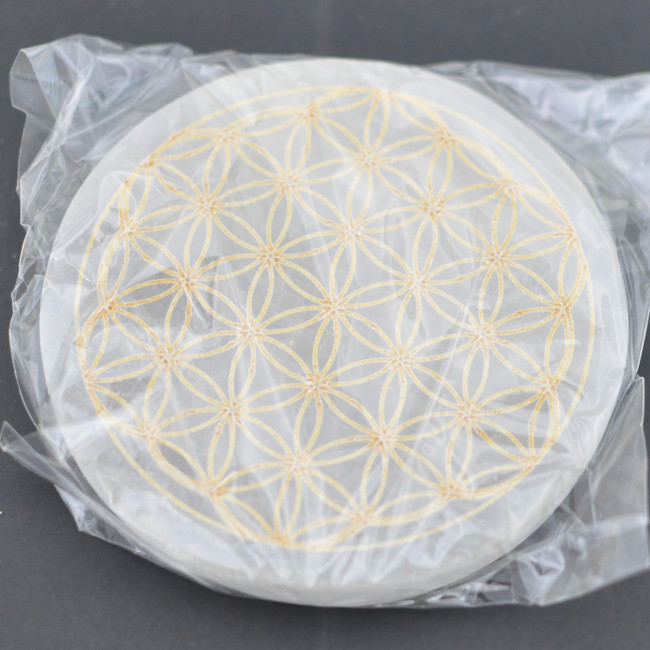 Selenite disk 10cm 1PC