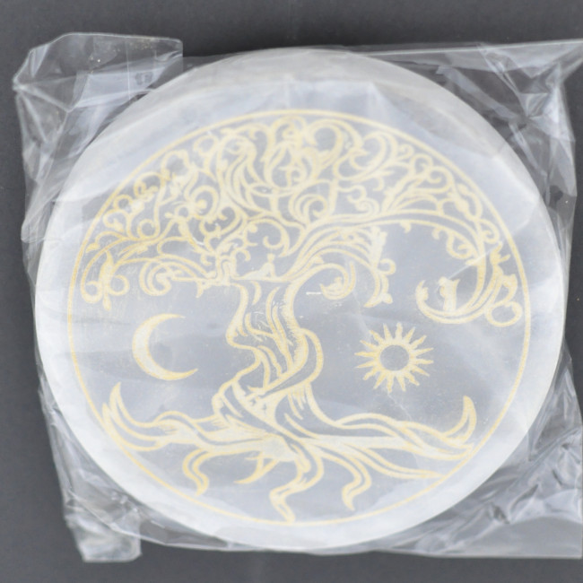 Selenite disk 10cm 1PC