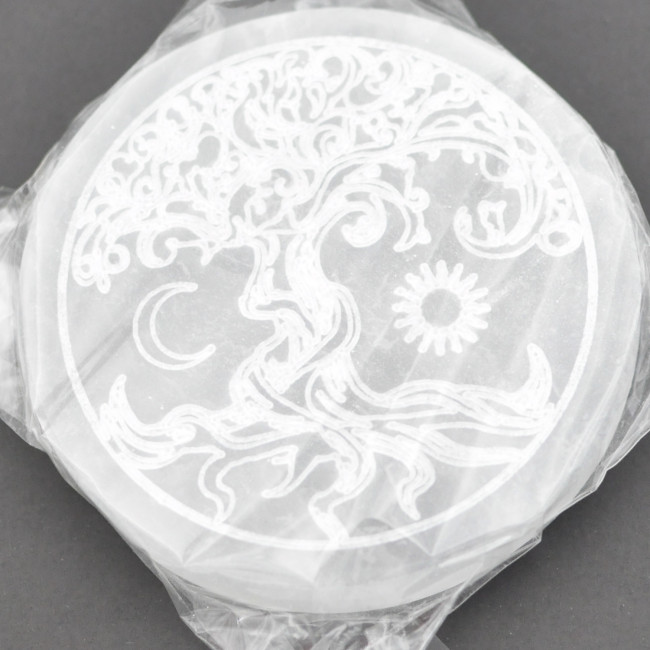Selenite disk 10cm 1PC