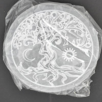 Selenite disk 14cm 1PC
