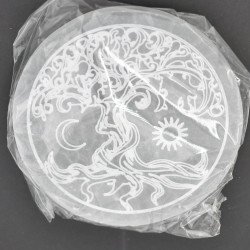 Selenite disk 14cm 1PC Selenite disk 14cm 1PC