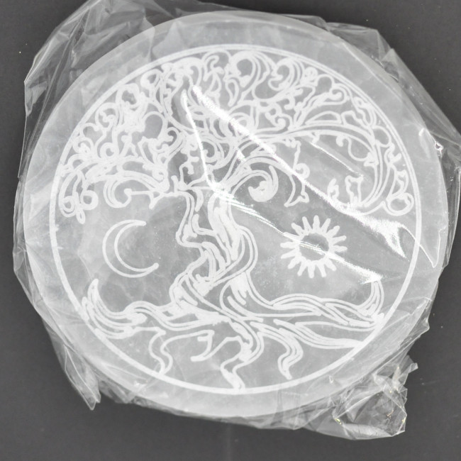 Selenite disk 14cm 1PC