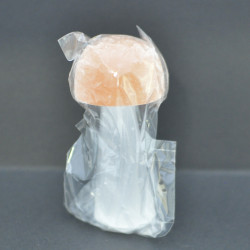 Selenite toadstool white/orange 8cm 1PC