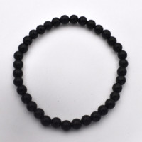 Obsidian black bracelet (bead, Ø 6mm) 1PC