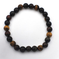 Tiger's Eye yellow/red/blue bracelet (bead, Ø 8mm) 1PC