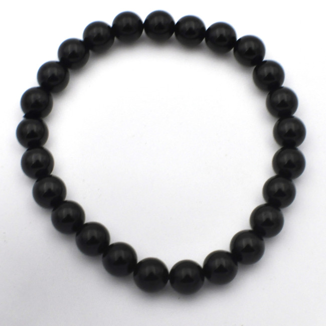 Tourmaline black bracelet (bead, Ø 8mm) 1PC