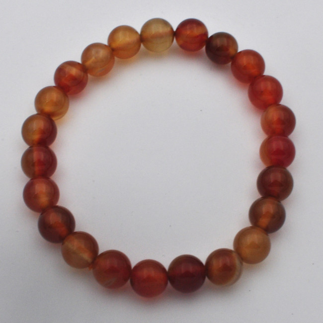 Carnelian bracelet (bead, Ø 8mm) 1PC