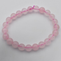 Rose Quartz bracelet (bead, Ø 8mm) 1PC