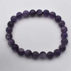 Amethyst bracelet (bead, Ø 8mm) 1PC
