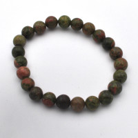 Unakite bracelet (bead, Ø 8mm) 1PC