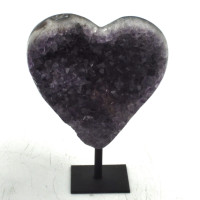Amethyst heart on stand 1PC (1)