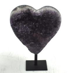 Amethyst heart on stand 1PC (1)