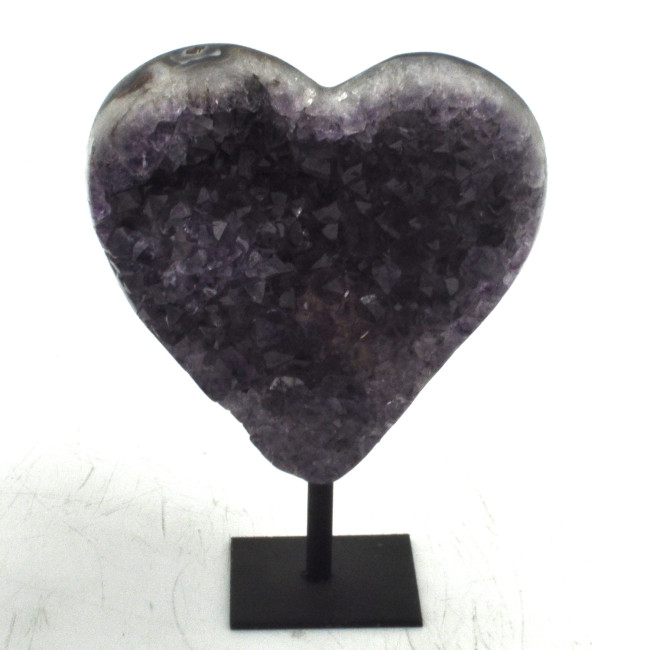 Amethyst heart on stand 1PC (1)