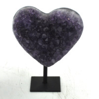 Amethyst heart on stand 1PC (2)