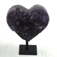Amethyst heart on stand 1PC (3)