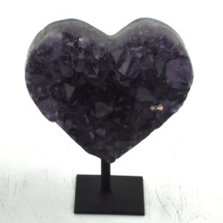 Amethyst heart on stand 1PC (3)