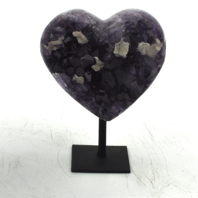 Amethyst heart on stand 1PC (4)