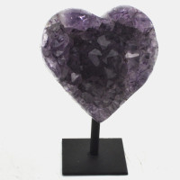 Amethyst heart on stand 1PC (5)