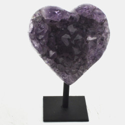 Amethyst heart on stand 1PC (5)