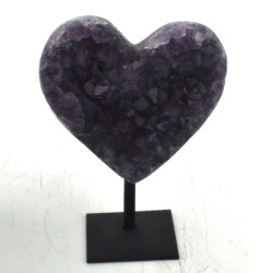 Amethyst heart on stand 1PC (6)