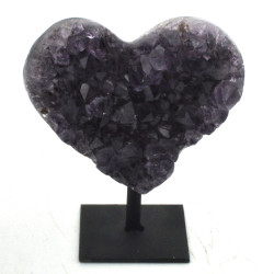 Amethyst heart on stand 1PC (7)