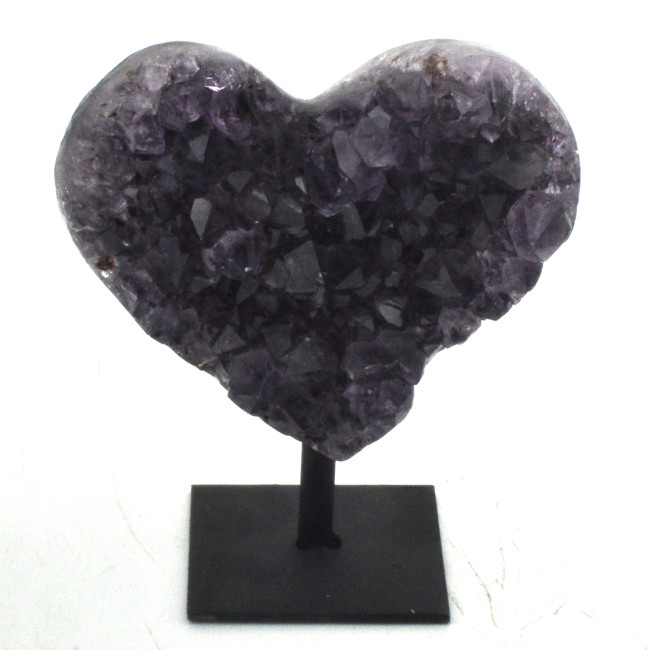 Amethyst heart on stand 1PC (7)