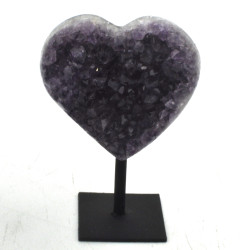 Amethyst heart on stand 1PC (8)