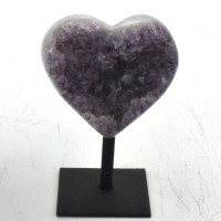 Amethyst heart on stand 1PC (9)