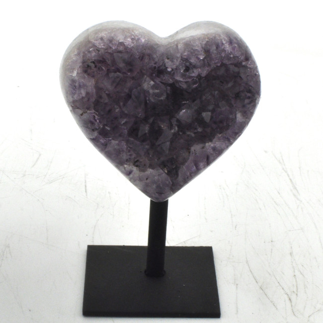 Amethyst heart on stand 1PC (9)