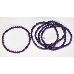 Amethyst bracelet (bead, Ø 4mm) 5PC