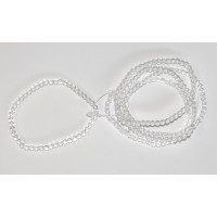 Rock Crystal bracelet (bead, Ø 4mm) 5PC