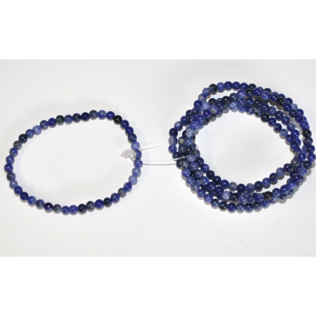Sodalite bracelet (bead, Ø 4mm) 5PC