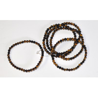 Tiger's Eye bracelet (bead, Ø 4mm) 5PC