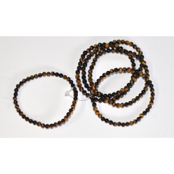 Tiger's Eye bracelet (bead, Ø 4mm) 5PC