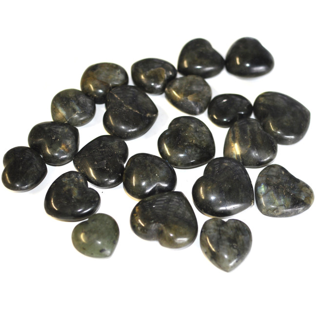 Labradorite hearts 21PC
