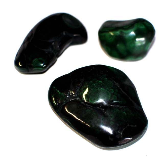 Malachite polished 3PC 