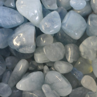 Aquamarine tumbled stones 100GR