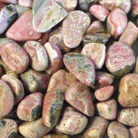 Rhodochrosite tumbled stones (L-XL) 100GR
