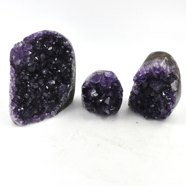 Amethyst druse cut base A-Quality 1KG