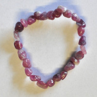 Rubelite bracelet (tumbled, 6x8mm)