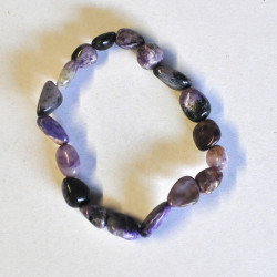Charoïte bracelet (tumbled, 8x12mm)