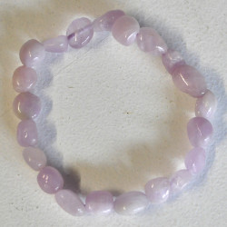 Kunzite bracelet (tumbled, 8x12mm)