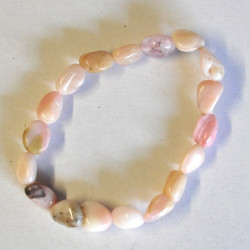 Opal pink bracelet (tumbled, 8x12mm)