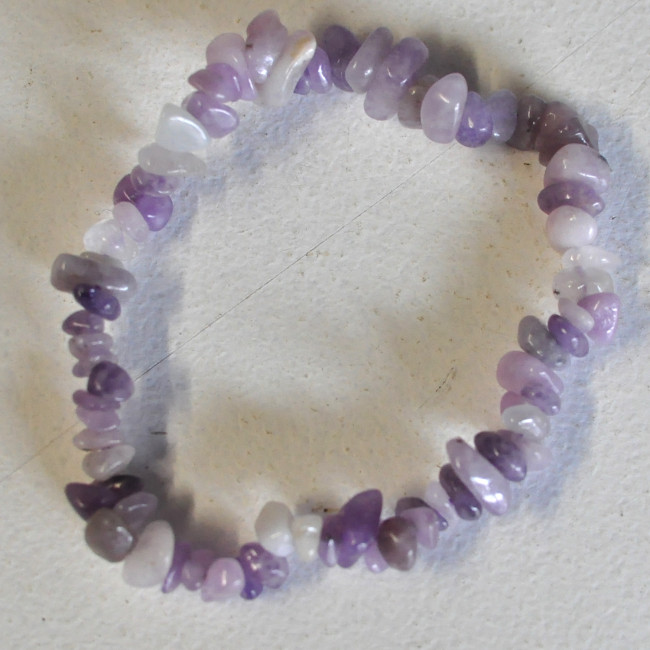Lepidolite bracelet (chips)