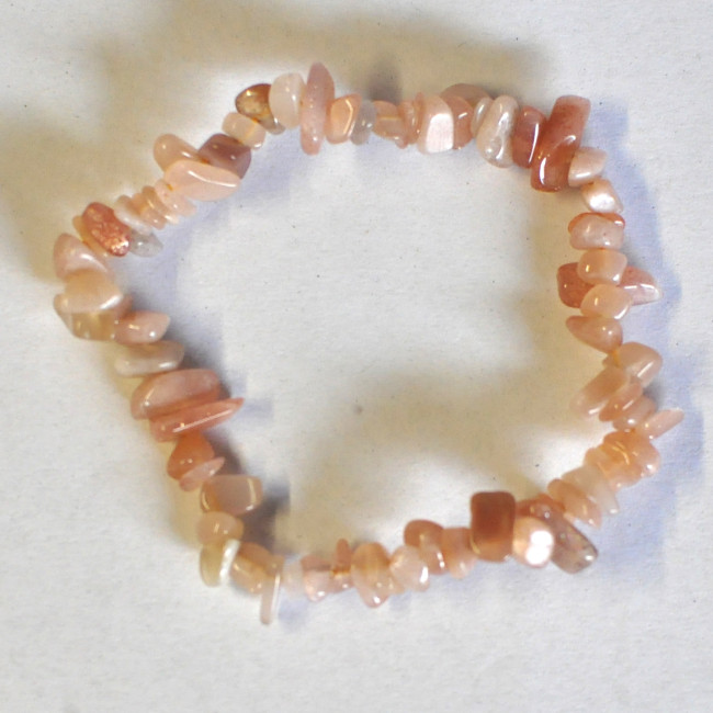 Moonstone orange bracelet (chips)