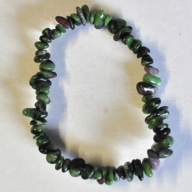 Ruby / Zoïsite bracelet (chips)