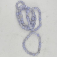 Chalcedony bracelet (tumbled, 8x12mm)